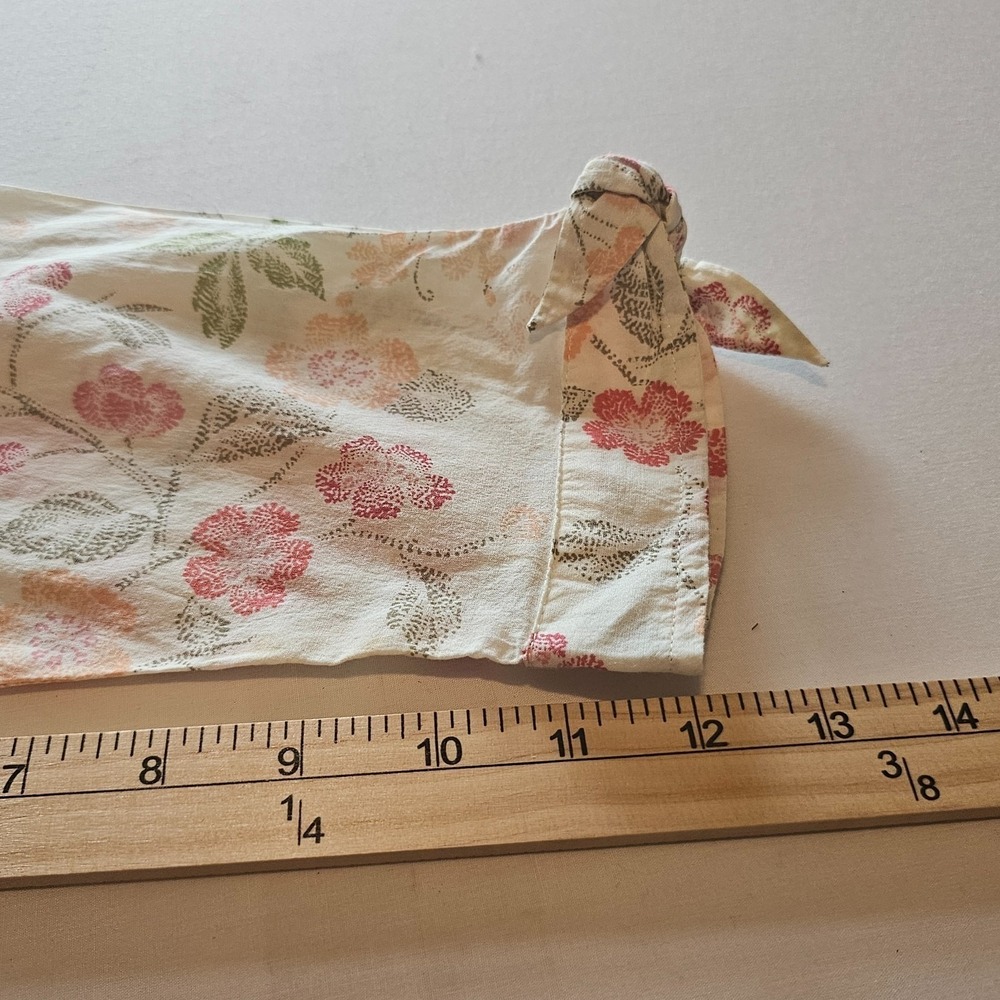 NWT JM Collection Petite 14P Floral Cotton Button Up Blouse Shirt 3/4 Sleeve - Picture 7 of 8